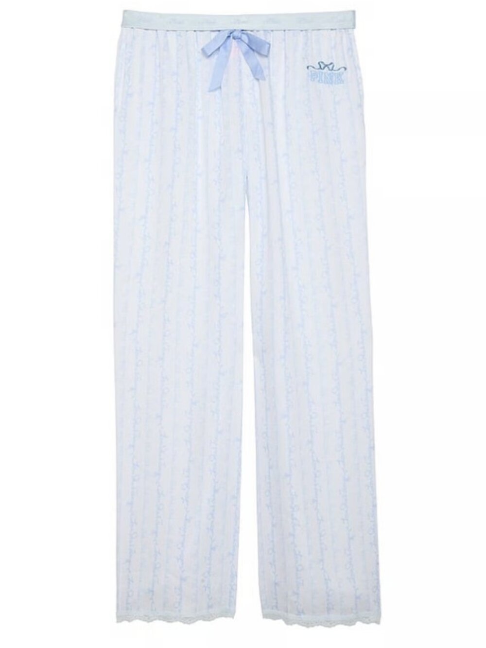 new VICTORIA'S SECRET X PINK LOVESHACKFANCY SILKY SLEEP PAJAMAS PANTS M